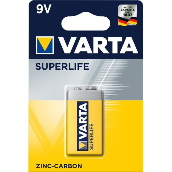 

Батарейка VARTA SUPERLIFE 6F22 BLI 1 ZINC-CARBON