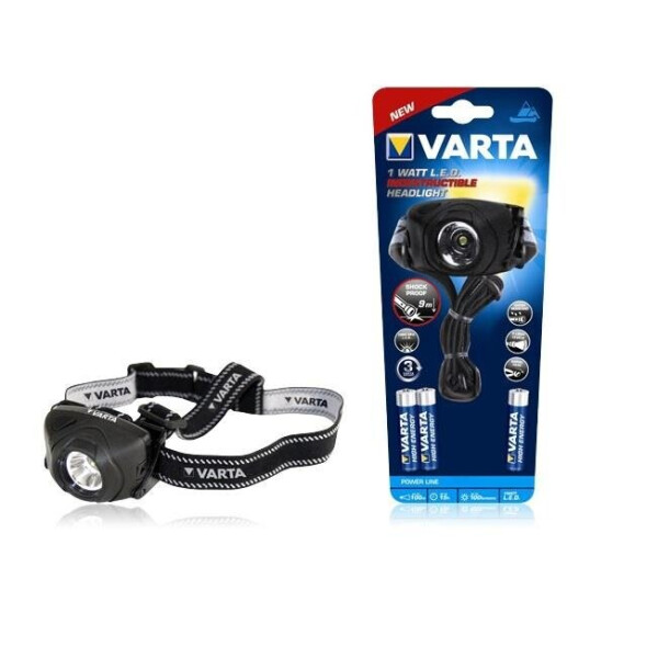 

Ліхтар VARTA Indestructible Head Light LED 1W 3AAA