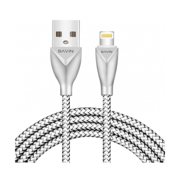 

Кабель Bavin CB069, Lightning, 2.4A, Gold, длина 1м, BOX