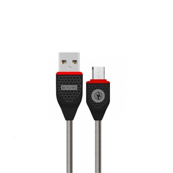 

Кабель Bavin CB128 Micro-USB, 2.4A 1.2m Black