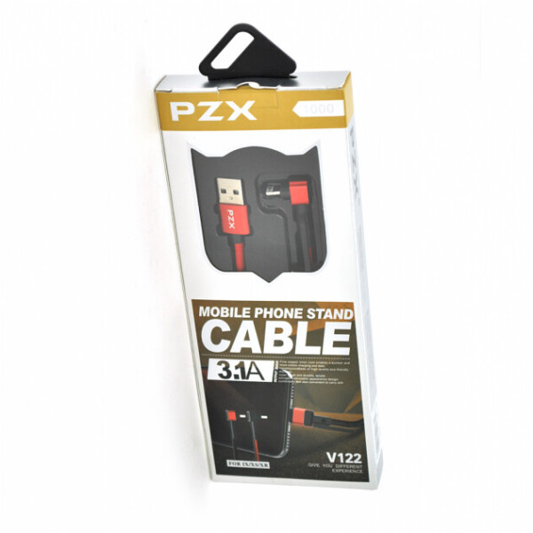 

Кабель PZX V-122, Lighting, Output 3.1A, Black, длина 1.0м, BOX