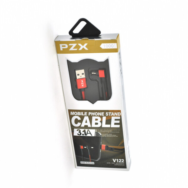 

Кабель PZX V-122, Lighting, Output 3.1A, Red, длина 1.0м, BOX