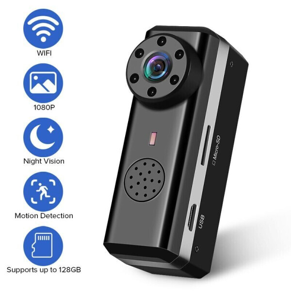 

Wifi камера мини HD 1080P c умным датчиком человека Spied W6, до 15 часов автономной работы