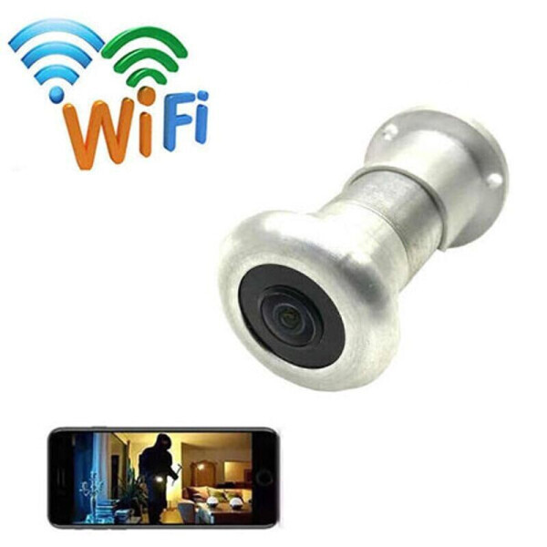 

Видеоглазок wifi c датчиком движения, подсветкой и записью HQCam 405B, 2 Мп, серебристый