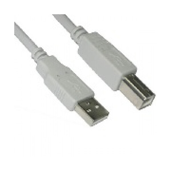 

Кабель USB 2.0 AM / BM, 1.8m, 1 феррит, белый