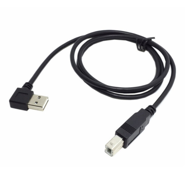 

Кабель USB 2.0 RITAR AM / BM, 2.0m, угловой 90°, черный