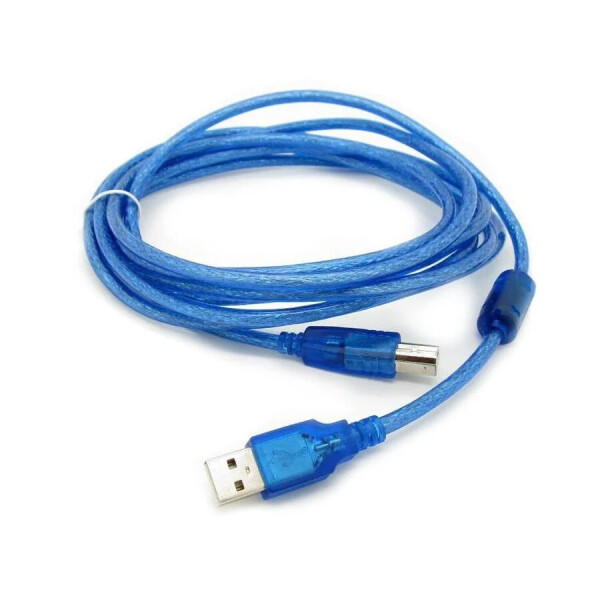 

Кабель USB 2.0 RITAR AM - BM, 5.0m, 1 феррит, прозрачный синий