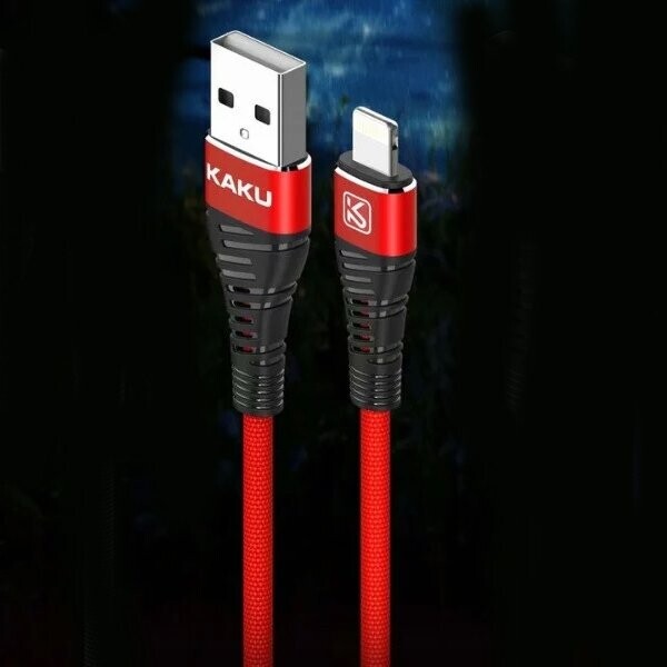 

Кабель iKAKU CARREY Series for iphone длина 1м 2,8А Red