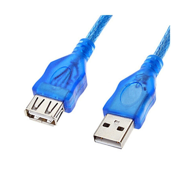 

Удлинитель USB 2.0 AM / AF, 1.5m, 1 феррит, прозрачный синий Q250