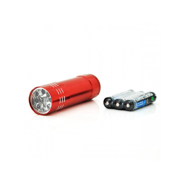 

Карманный фонарик 5001-10, 1LED, Алюминий, Red