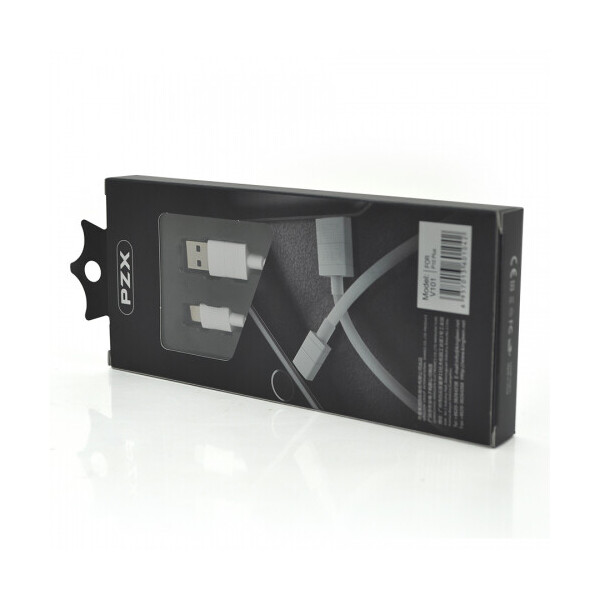 

Кабель PZX TYPE-C Cable V-101, 5.0A, White, длина 1 м,Color BOX