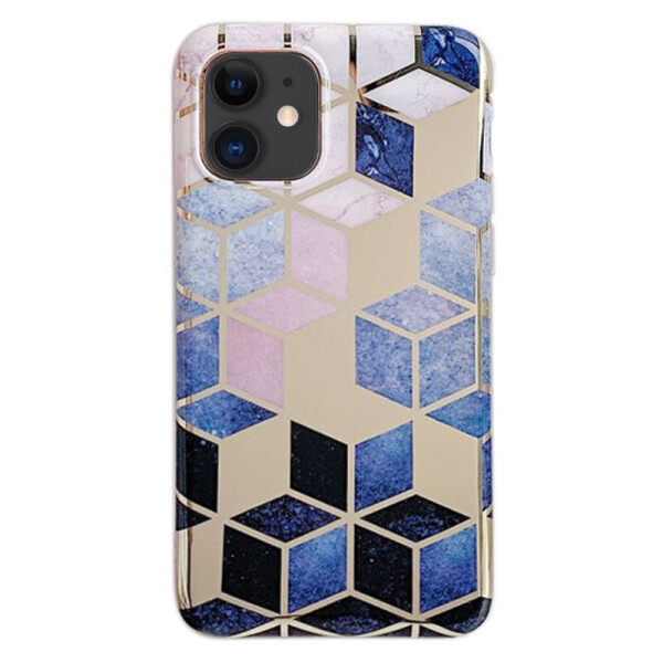 

TPU Чехол Геометрия для Apple iPhone 11 (6.1") Синий / Розовый (125235)