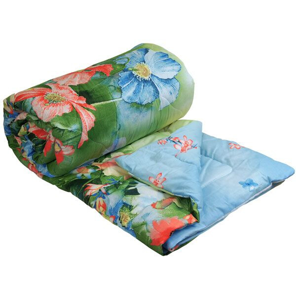 

Руно 140х205 см Шерсть голубой (321.137ШК Summer flowers)