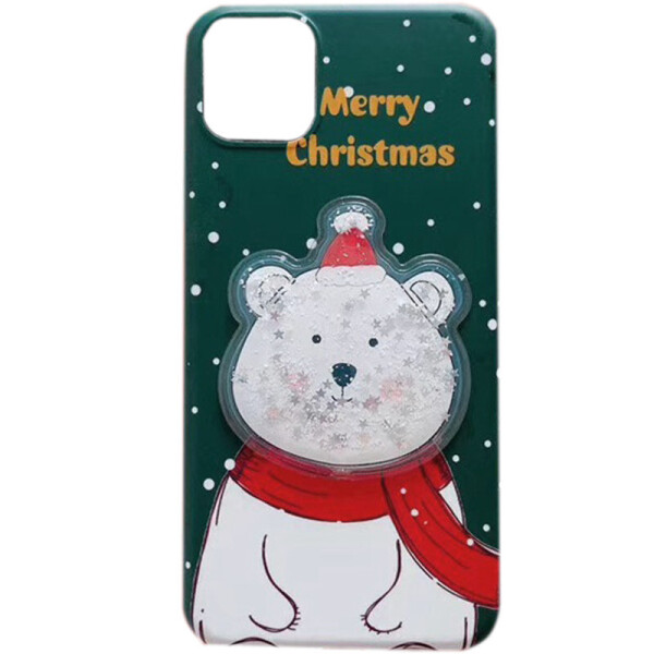 

TPU чехол Merry Christmas с жидкостью для Apple iPhone 11 (6.1") Медведь (119065)