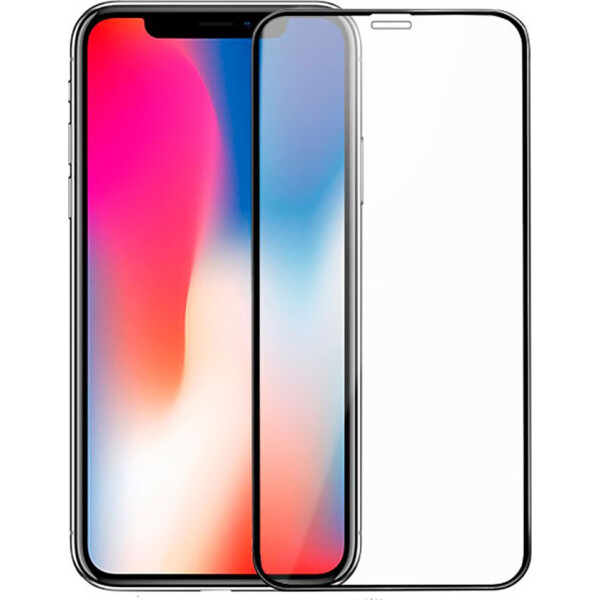 

Защитное стекло 3D oneLounge SilicolEdge для iPhone 11 Pro Max/XS Max с рамкой для поклейки