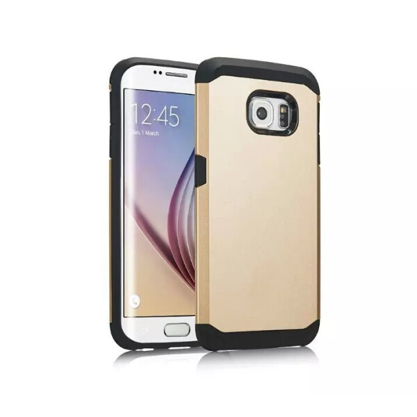 

Бронированый противоударный чехол Slim Armor для Samsung S6 Edge Gold-Brown