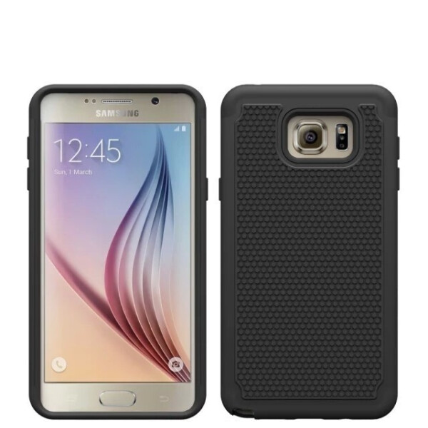

Бронированый противоударный чехол Tough Slim Armor для Samsung S6 Edge Black