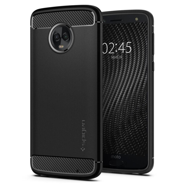 

Чехол Spigen Rugged Armor для Motorola Moto G6 Plus Black
