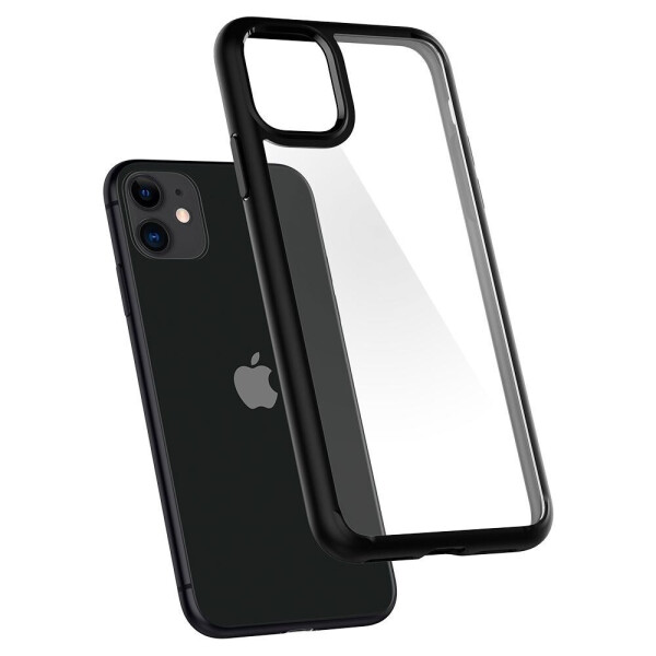 

Чехол прозрачный противоударный Spigen Ultra Hybrid для Iphone 11 Matte Black
