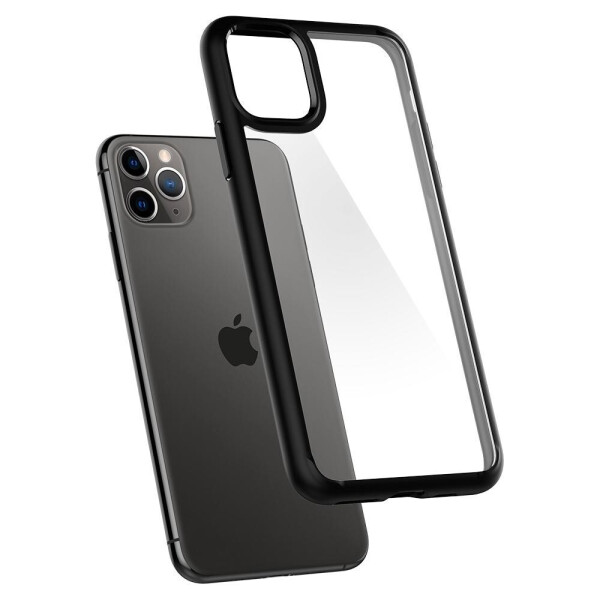 

Чехол прозрачный противоударный Spigen Ultra Hybrid для Iphone 11 Pro Matte Black