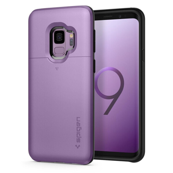 

Чехол противоударный с отделением для карт или прав Spigen Slim Armor CS для Samsung Galaxy S9 фиолетовый Lilac Purple