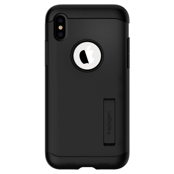 

Чехол противоударный с подставкой Spigen Slim Armor для Iphone X/XS Matte Black