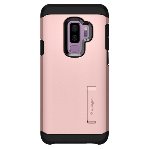 

Чехол противоударный с подставкой Spigen Tough Armor для Samsung Galaxy S9 Plus Rose Gold