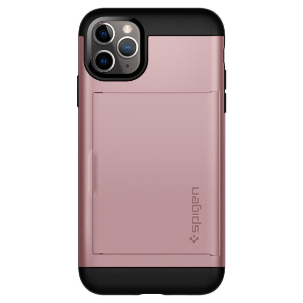 

Чехол с отделением для карт Spigen Slim Armor CS для Iphone 11 Pro Rose Gold