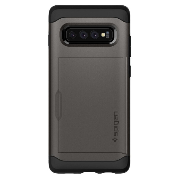 

Чехол с отделением для карт Spigen Slim Armor CS для Samsung Galaxy S10 Gun Metal