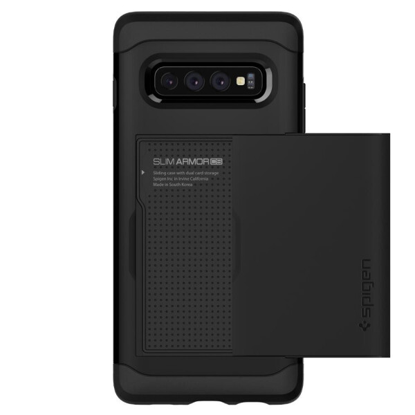 

Чехол с отделением для карт Spigen Slim Armor CS для Samsung Galaxy S10 Plus Black