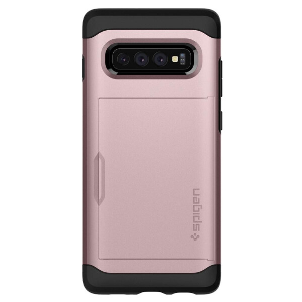 

Чехол с отделением для карт Spigen Slim Armor CS для Samsung Galaxy S10 Rose Gold
