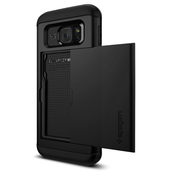 

Чехол с отделением для карт Spigen Slim Armor CS для Samsung Galaxy S7 Edge Black