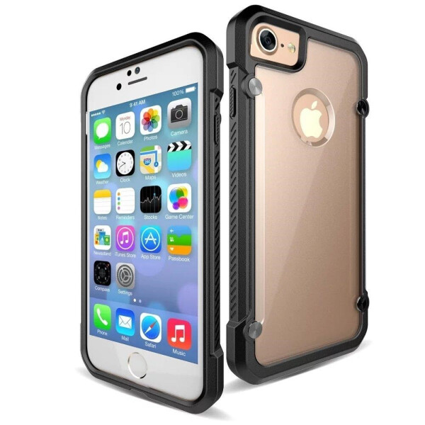 

Чехол Unicorn Beetle противоударный для Iphone 7/8 Black + Transparent