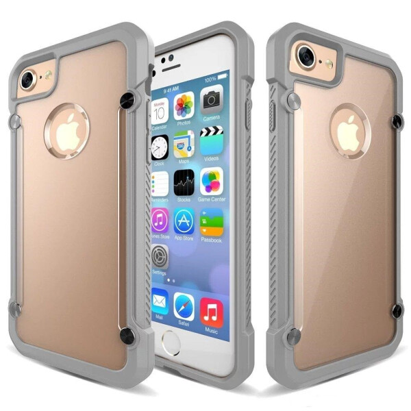 

Чехол противоударный Unicorn Beetle для Iphone 7/8 Grey + Transparent