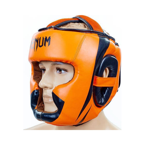 

Боксерский шлем с полной защитой FLEX VENUM BO-5339-OR оранжевый Размер M