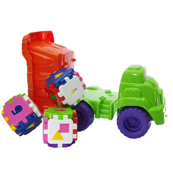 

Машинка Смайлик + конструктор Doloni Toys Оранжевый-салатовый (bc-fl-1147)