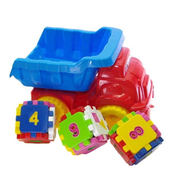 

Машинка Смайлик + конструктор Doloni Toys Красный-голубой (bc-fl-1149)