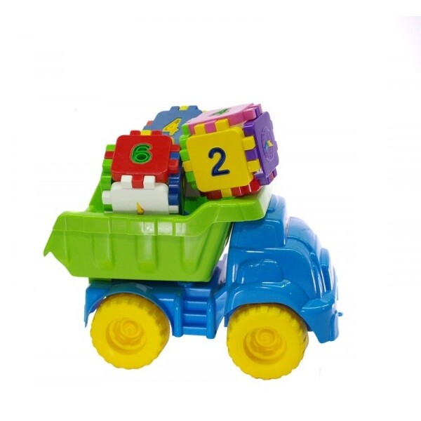 

Машинка Смайлик + конструктор Doloni Toys Голубой-салатовый (bc-fl-1144)
