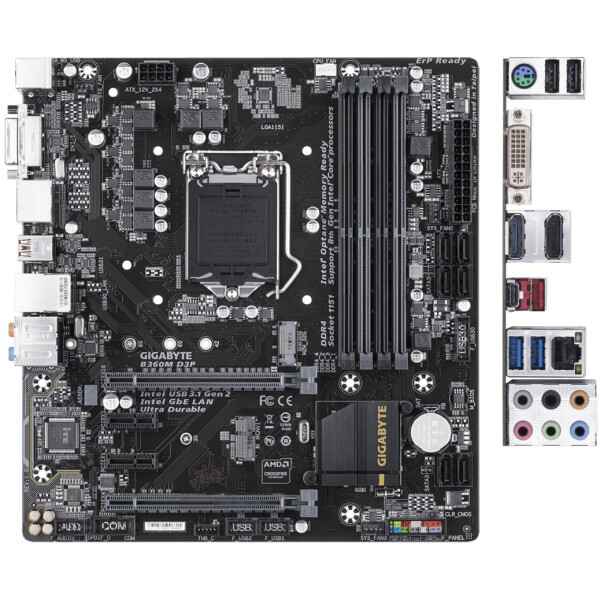 

Gigabyte B360M D3P rev. 1.0