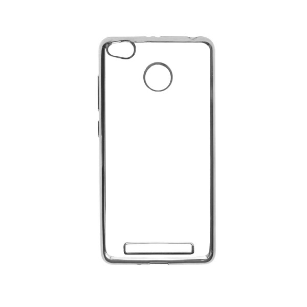 

Прозрачный силиконовый чехол для Xiaomi Redmi 3 Pro / Redmi 3s с глянцевой окантовкой Серебряный (50172)