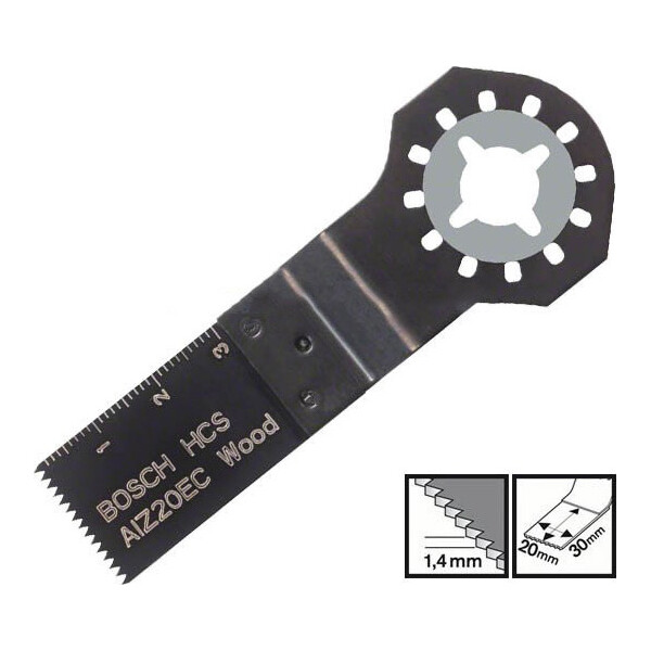 

Погружное пильное полотно Bosch HCS AIZ 20 EC Wood (5 шт)
