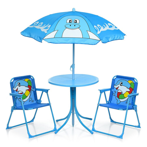 

Столик с зонтиком и стульчиками Bambi Дельфины 93-74-DLF Blue (93-74)