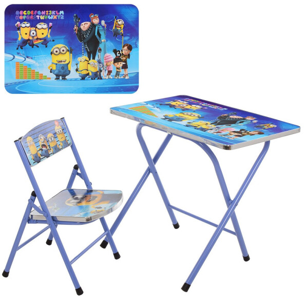 

Столик со стульчиком складной Bambi Minions A19-MB Blue (A19-MB)