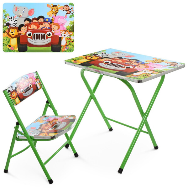 

Столик со стульчиком складной Bambi Зверята A19-CA Green (A19-CA)