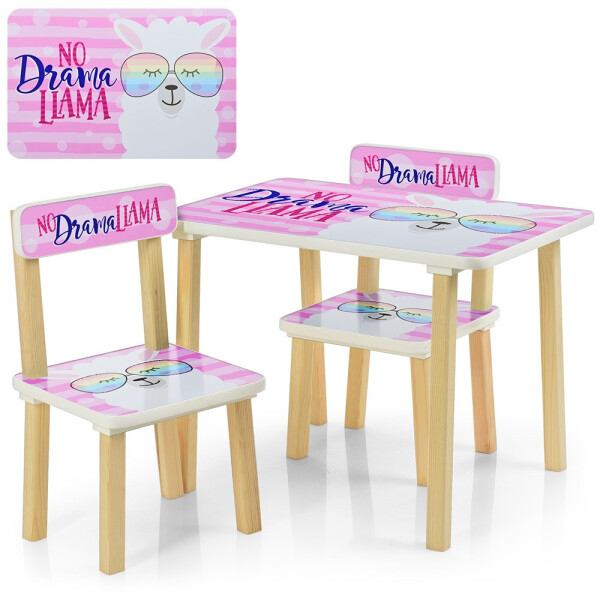 

Столик Bambi No drama LLama 507-48-2 Pink (507-48)