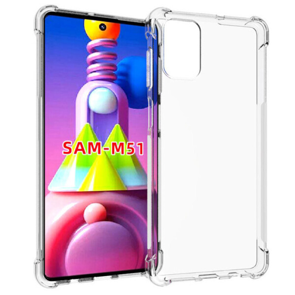 

TPU чехол Epic Ease с усиленными углами для Samsung Galaxy M51 (Прозрачный / Transparent) (931869)