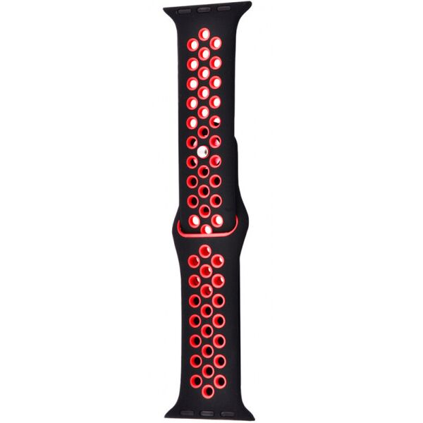 

Силиконовый ремешок Sport Nike+ для Apple watch 38mm / 40mm (rice/black) (747643)