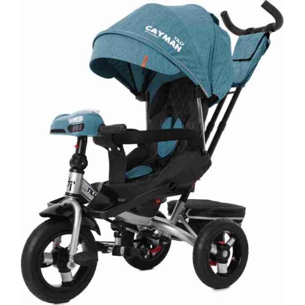 

Велосипед детский Tilly Cayman T-381/6 Трехколесный С родительской ручкой Бирюзовый (allT-381/6)