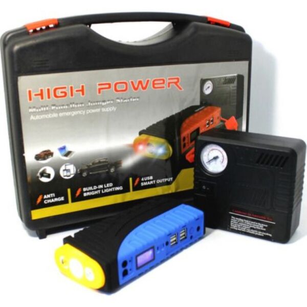 

Пускозарядное устройство JUMPSTARTER TM19F (68800 mAh) + компрессор (300/600A) (10)
