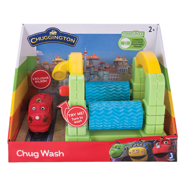 

Детская железная дорога Jazwares Chuggington Станция для мойки паровозиков (JW38570/38571)